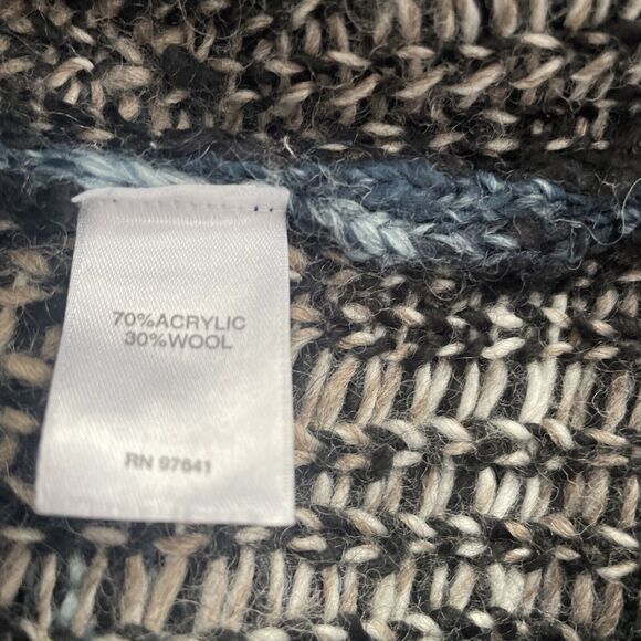 J Jill Southwestern Duster Long Sweater Cardigan Topper Coat Small Wool Blend - Picture 8 of 12